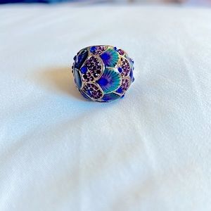 “Peacock” / “Mermaid” Statement Cocktail Ring 💎